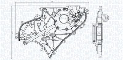 Масляный насос MAGNETI MARELLI 351516000052
