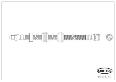 Тормозной шланг CORTECO 49416130