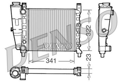 Radiators, Motora dzesēšanas sistēma DENSO DRM09141