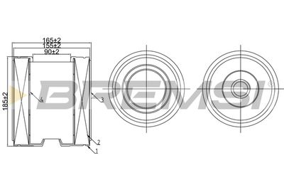 Воздушный фильтр BREMSI FA1074