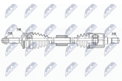 Приводной вал NTY NPW-HY-555