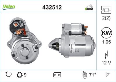 Starteris VALEO 432512