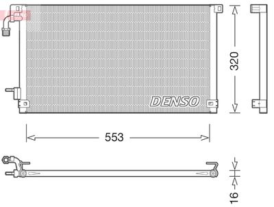 Конденсатор, кондиционер DENSO DCN21014