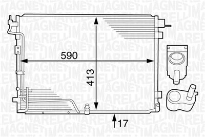 Конденсатор, кондиционер MAGNETI MARELLI 350203626000