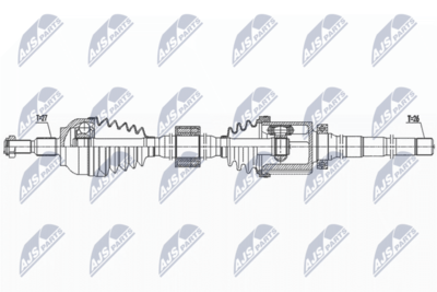 Приводной вал NTY NPW-FR-137