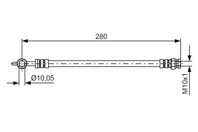 Тормозной шланг BOSCH 1 987 481 444