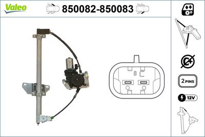 Stikla pacelšanas mehānisms VALEO 850082