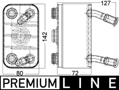 Eļļas radiators, Motoreļļa MAHLE CLC 113 000P