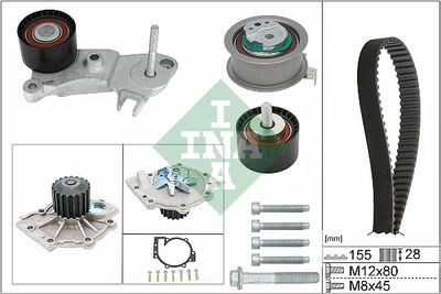 Ūdenssūknis + Zobsiksnas komplekts Schaeffler INA 530 0762 30