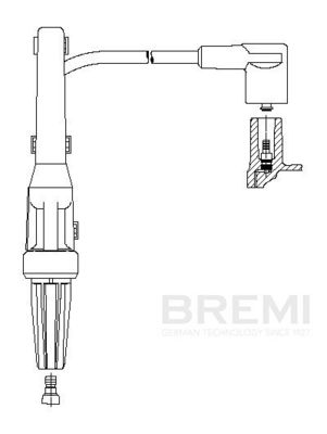 Провод зажигания BREMI 766/73