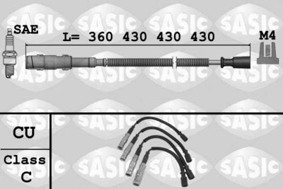 Augstsprieguma vadu komplekts SASIC 9286033