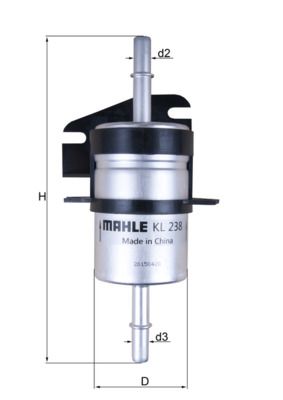 Топливный фильтр MAHLE KL 238