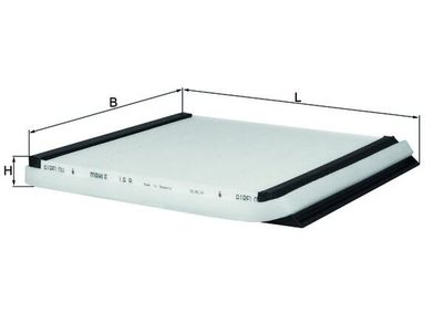 Фильтр, воздух во внутренном пространстве MAHLE LA 8