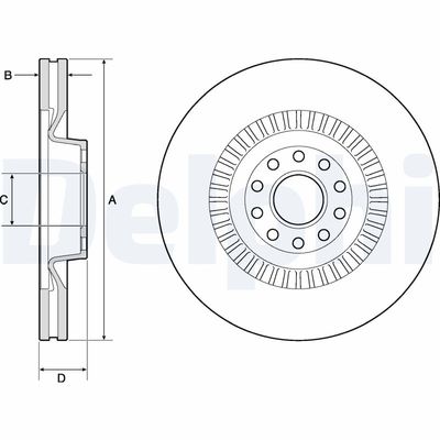 Тормозной диск DELPHI BG9957