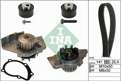 Ūdenssūknis + Zobsiksnas komplekts Schaeffler INA 530 0111 30