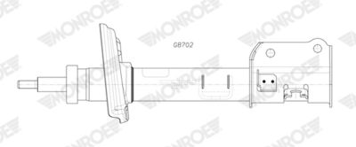 Amortizators MONROE G8702