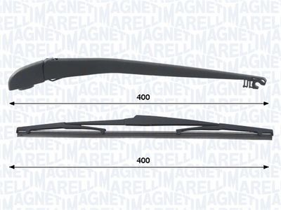 Комплект рычагов стеклоочистителя, система очистки стекол MAGNETI MARELLI 000723180431