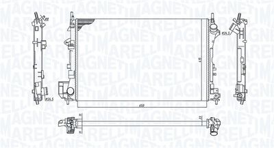 Radiators, Motora dzesēšanas sistēma MAGNETI MARELLI 350213185700
