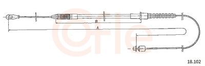 Трос, управление сцеплением COFLE 92.18.102