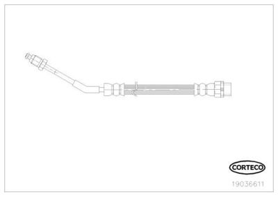 Bremžu šļūtene CORTECO 19036611