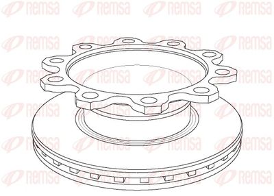 Тормозной диск REMSA NCA1084.20