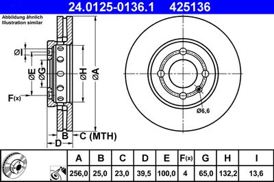 Тормозной диск ATE 24.0125-0136.1