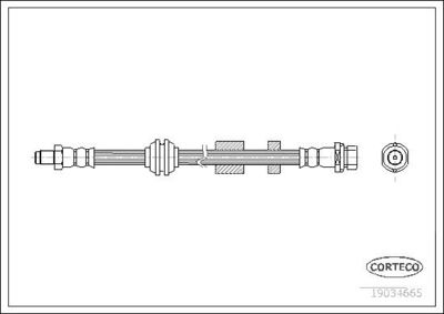 Тормозной шланг CORTECO 19034665