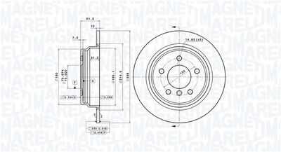 Тормозной диск MAGNETI MARELLI 360406016401