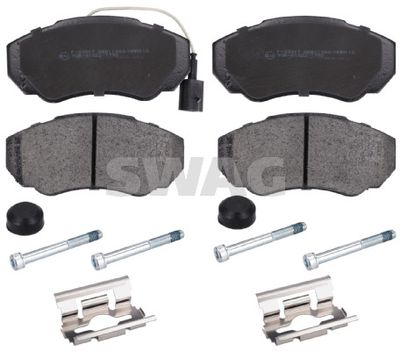 Bremžu uzliku kompl., Disku bremzes SWAG 62 11 6049