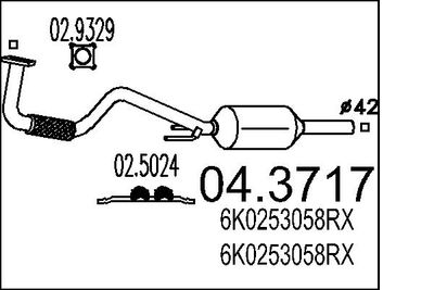 Катализатор MTS 04.3717