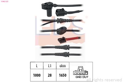 Датчик, частота вращения колеса EPS 1.962.123