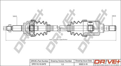 Приводной вал Dr!ve+ DP2110.10.0472