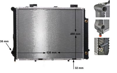 Radiators, Motora dzesēšanas sistēma MAHLE CR 634 000S