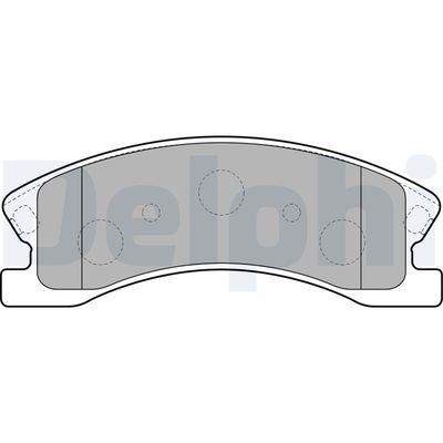 Bremžu uzliku kompl., Disku bremzes DELPHI LP1906