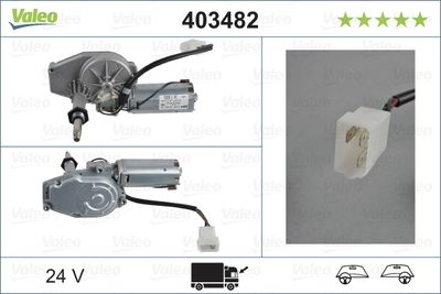 Stikla tīrītāju motors VALEO 403482