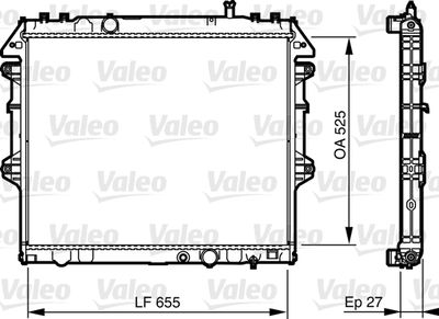 Radiators, Motora dzesēšanas sistēma VALEO 735442