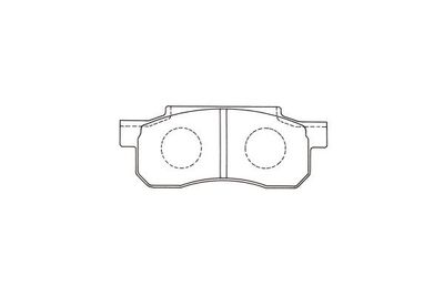 Bremžu uzliku kompl., Disku bremzes KAVO PARTS KBP-2059