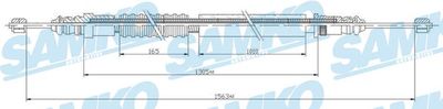 Тросик, cтояночный тормоз SAMKO C1474B