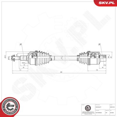 Приводной вал ESEN SKV 40SKV120