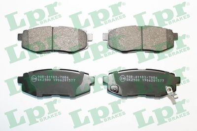 Комплект тормозных колодок, дисковый тормоз LPR 05P1577
