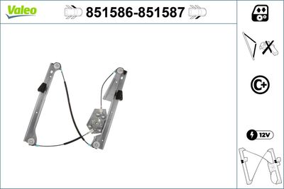 Стеклоподъемник VALEO 851586