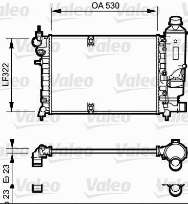 Radiators, Motora dzesēšanas sistēma VALEO 731527