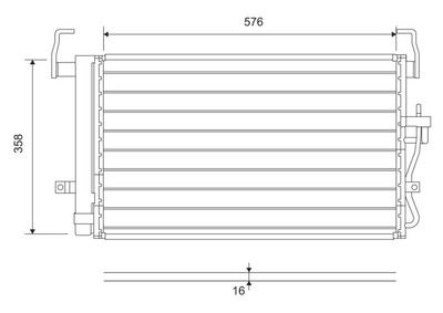 Конденсатор, кондиционер VALEO 814264
