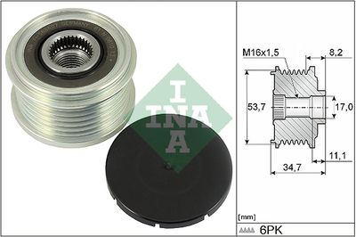 Ģeneratora brīvgaitas mehānisms Schaeffler INA 535 0327 10