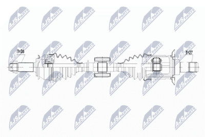 Приводной вал NTY NPW-BM-105