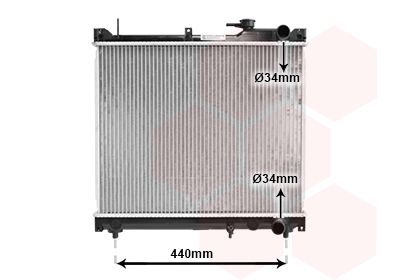 Radiators, Motora dzesēšanas sistēma VAN WEZEL 52002079