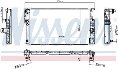 Radiators, Motora dzesēšanas sistēma NISSENS 606242
