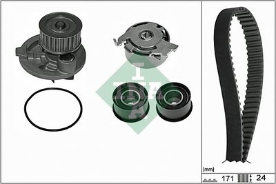 Ūdenssūknis + Zobsiksnas komplekts Schaeffler INA 530 0358 31