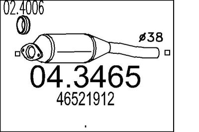 Катализатор MTS 04.3465