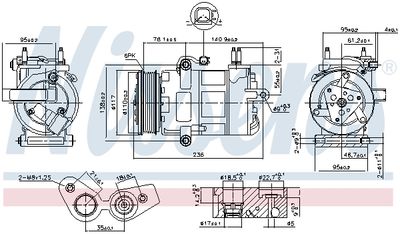 Компрессор, кондиционер NISSENS 890217